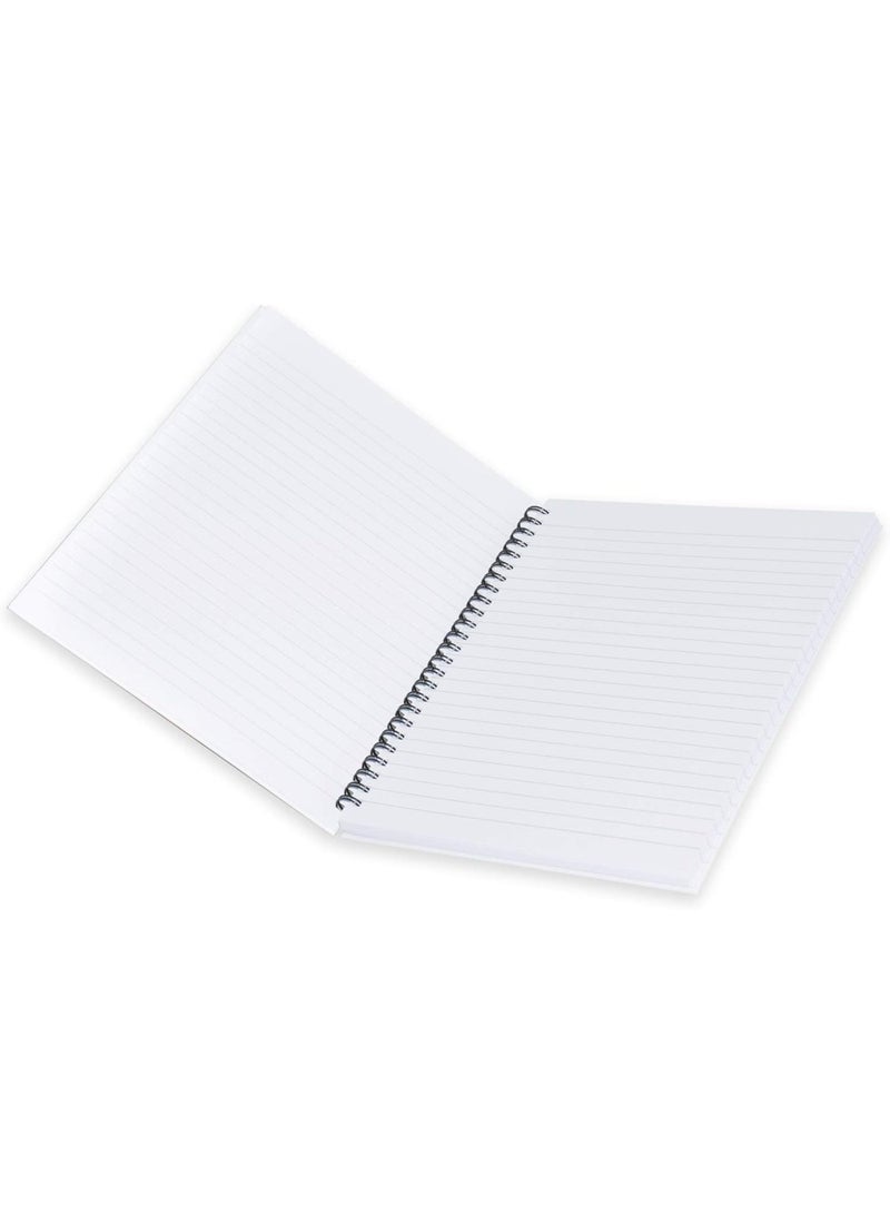 FIS Spiral Hard Cover Notebook, Size 9"x7" Inches, Single Line Ruling, 100 Sheets, Pack of 5 Pieces - FSNBS971907 - Image 2